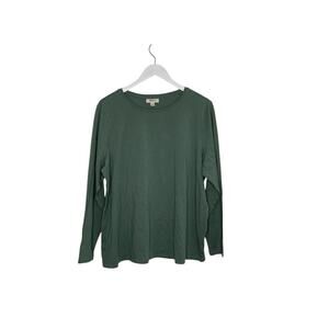 Style‎ & Co Pale Sage Green Long Sleeve T Shirt Plus Size 0X NWT